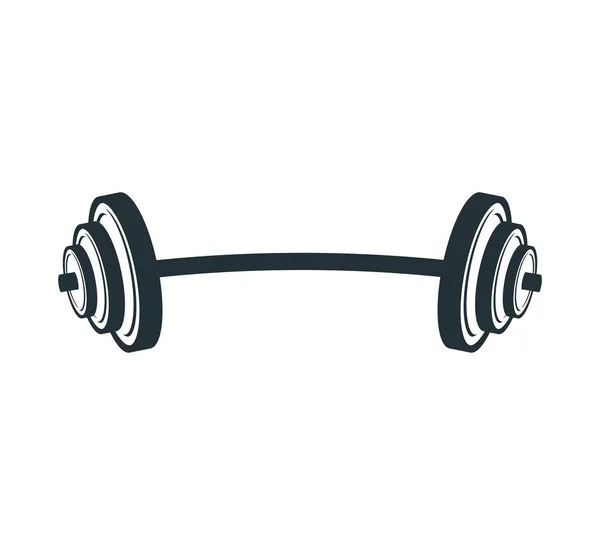 Sportschool zwaar gewicht lift barbel vector logo ontwerp — Stockvector