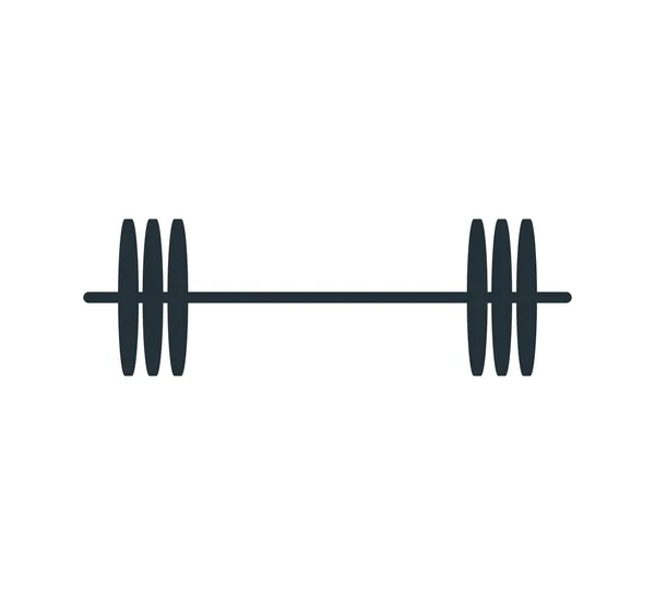 Γυμναστήριο βαρύ βάρος ανελκυστήρα barbel διάνυσμα σχεδιασμό λογότυπο — Διανυσματικό Αρχείο