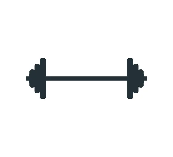 Gym heavy weight lift barbel vector logo design — 스톡 벡터