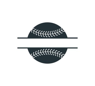 beyzbol softball malzemesi. Rozet adı vektör logosu grafik tasarımı