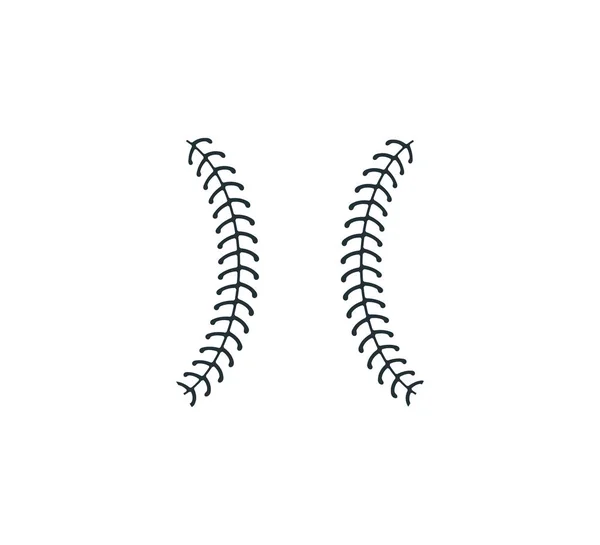 Baseball softball piłka ścieg wektor projekt graficzny — Wektor stockowy