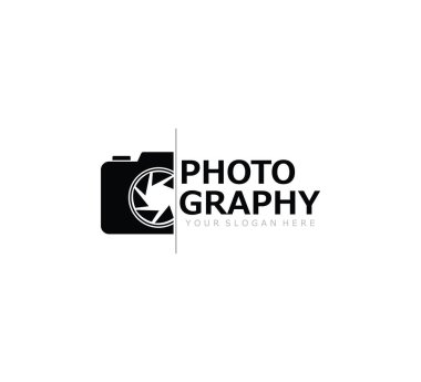 kamera fotoğrafçılığı stüdyo vektör logosu tasarımı kavramı
