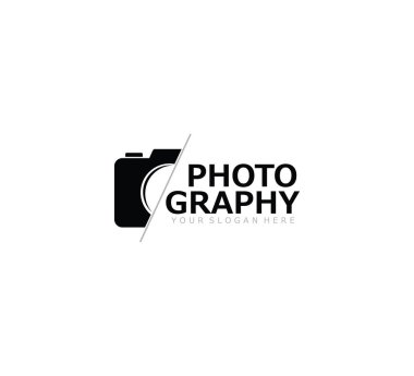 kamera fotoğrafçılığı stüdyo vektör logosu tasarımı kavramı