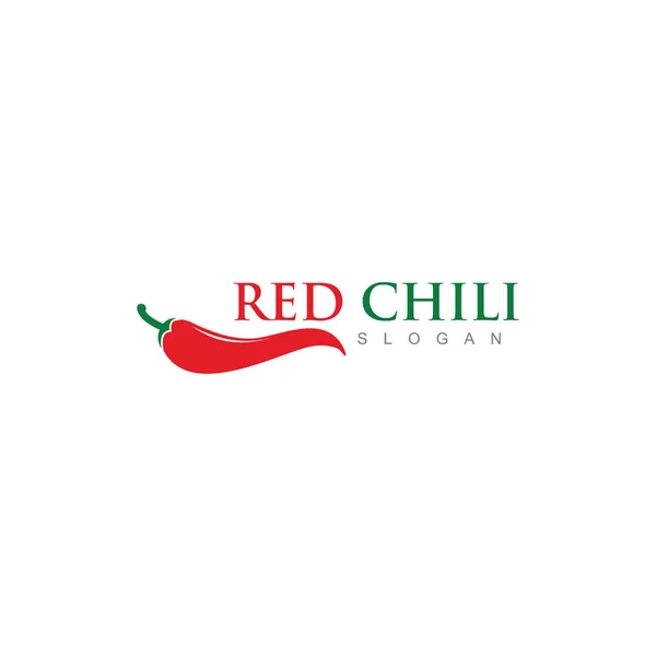 Vermelho quente chili vetor logotipo conceito ideia —  Vetores de Stock