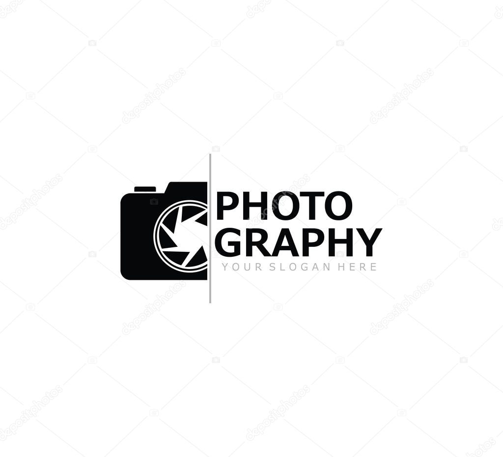 camera photography studio vector logo design concept