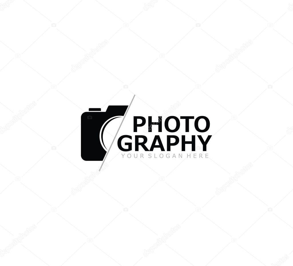 camera photography studio vector logo design concept