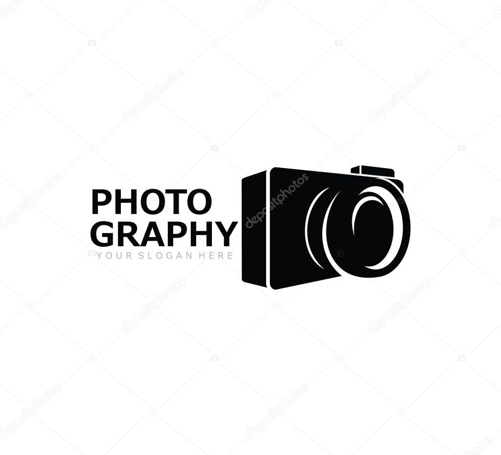 camera photography studio vector logo design concept