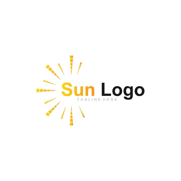 Plantilla Diseño Del Logotipo Del Vector Luz Solar Para Futura — Vector de stock