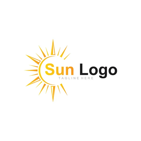 Wzór Logo Wektora Światła Słonecznego Dla Przyszłej Firmy Źródła Energii — Wektor stockowy