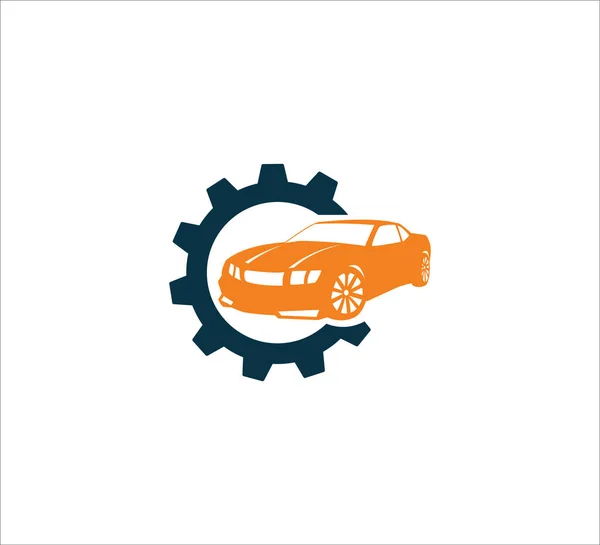 Coche Reparación Automotriz Ajuste Mantenimiento Servicio Vector Logotipo Icono Diseño — Vector de stock