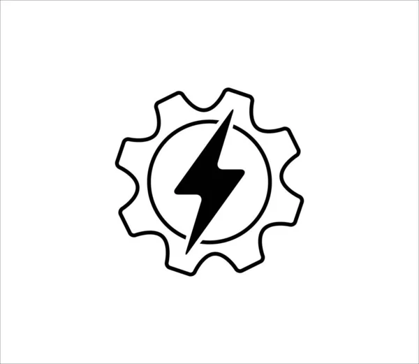 Electricity Power Setting Icon Symbol Vector Design Template Electric Maintenance — Stock Vector