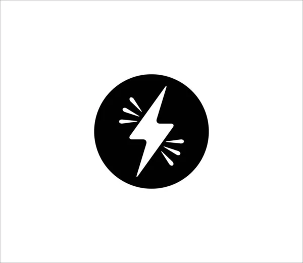 Símbolo Energia Elétrica Ícone Modelo Design Vetor Ilustração Sinal Perigo — Vetor de Stock
