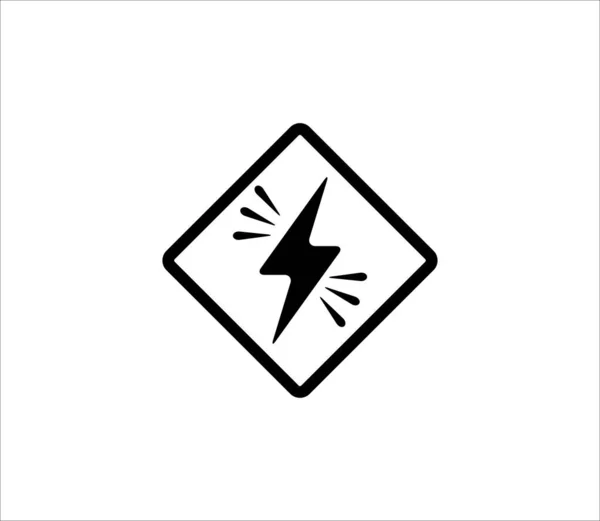 Simbolo Energia Elettrica Icona Modello Progettazione Vettoriale Alta Tensione Elettrico — Vettoriale Stock
