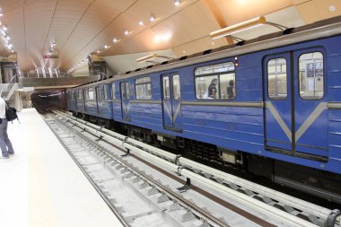 Görünüm metro istasyonu'na metro aşamasında Sofya, Bulgaristan 24 Temmuz 2012. 