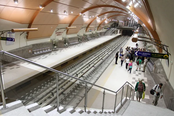 View Metro Station Subway Construction Sofia Bulgaria July 2012 — Stock Photo, Image