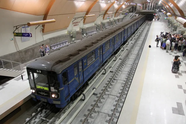 View Metro Station Subway Construction Sofia Bulgaria July 2012 — Stock Photo, Image