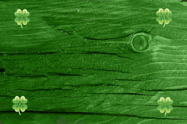 Sfondo Texture Legno Verde Giorno San Patrizio Patrick Sfondo Sfondo — Foto Stock