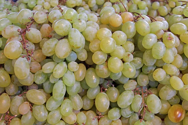 White Grapes Farmer Market Fruit Pattern Grape Background — Stock Photo, Image