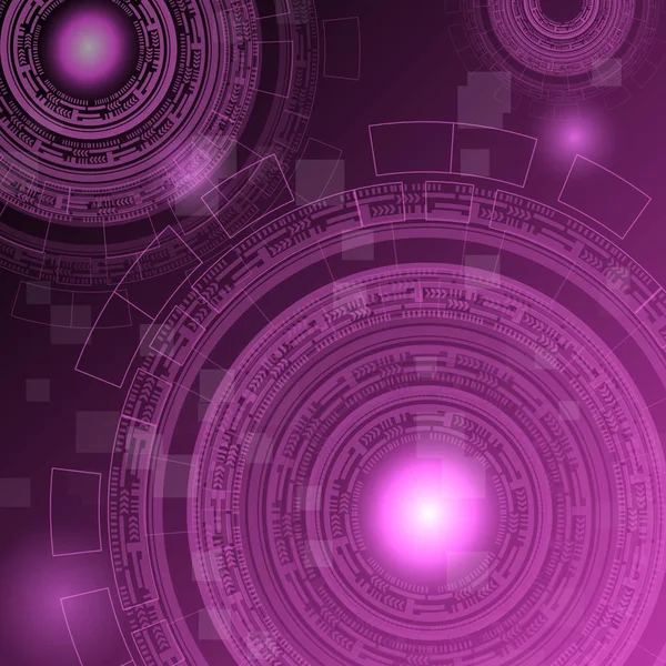 Fondo futurista de tecnología rosa oscura abstracta — Vector de stock