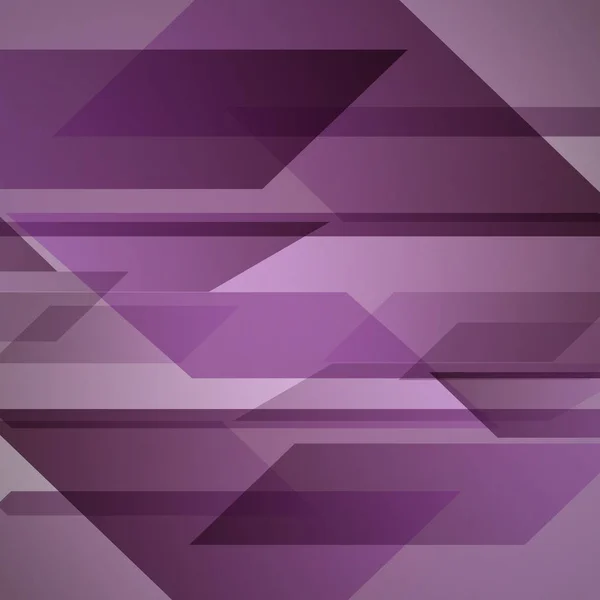 Fond violet abstrait avec des formes géométriques se chevauchant — Image vectorielle