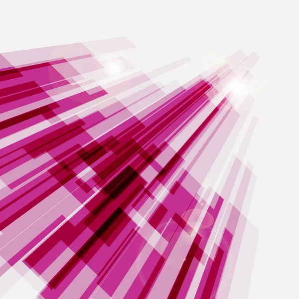 Perspektive rosa abstrakte gerade Linien Hintergrund — Stockvektor