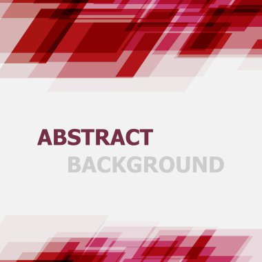 Arka kırmızı geometrik örtüşen plan