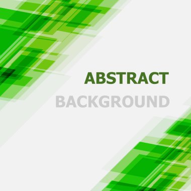 Yeşil geometrik örtüşen arka plan