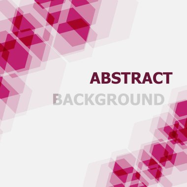 Arka plan örtüşen soyut pembe altıgen