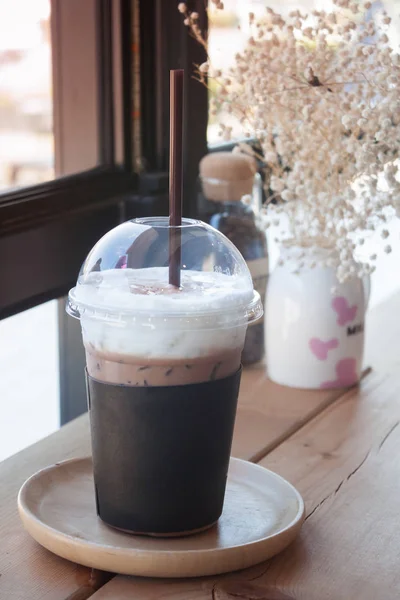 IJskoffie in de coffeeshop — Stockfoto