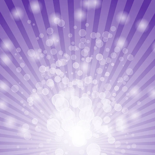 Bokeh abstracto sobre fondo violeta — Vector de stock