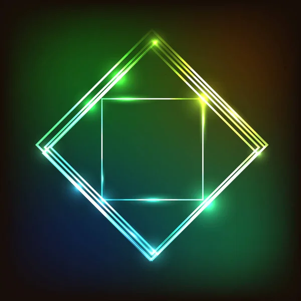 Abstract colorful glowing background with squares — Διανυσματικό Αρχείο