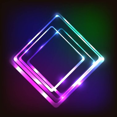 Renkli arka plan ile yuvarlatılmış dikdörtgen