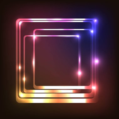 Parlak arka plan ile yuvarlatılmış dikdörtgen