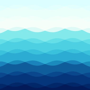 Eğri çizgiler ile soyut mavi tonu arka plan