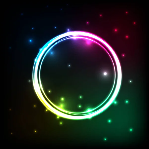 彩色圆圈等离子体的抽象背景 — 图库矢量图片