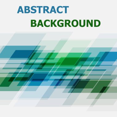 Mavi ve yeşil geometrik örtüşen arka plan
