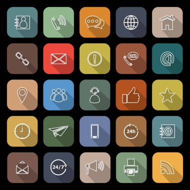 Çizgi düz kutsal kişilerin resmi uzun gölge ile iletişim