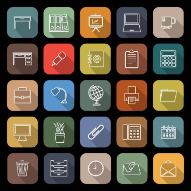 Çalışma alanı satır düz kutsal kişilerin resmi ile uzun gölge