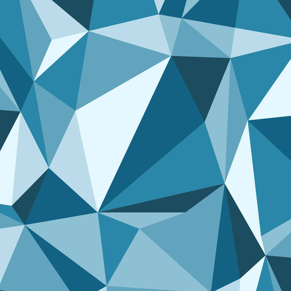 Blue polygon abstract triangle background