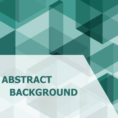 Soyut yeşil altıgen şablon arka plan