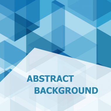Soyut mavi altıgen şablon arka plan