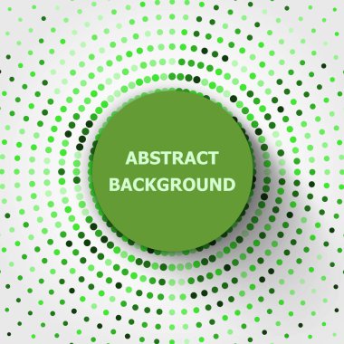 Yeşil daireler yarı ton ile arka plan