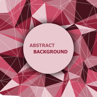 Kırmızı çokgen soyut üçgen arka plan