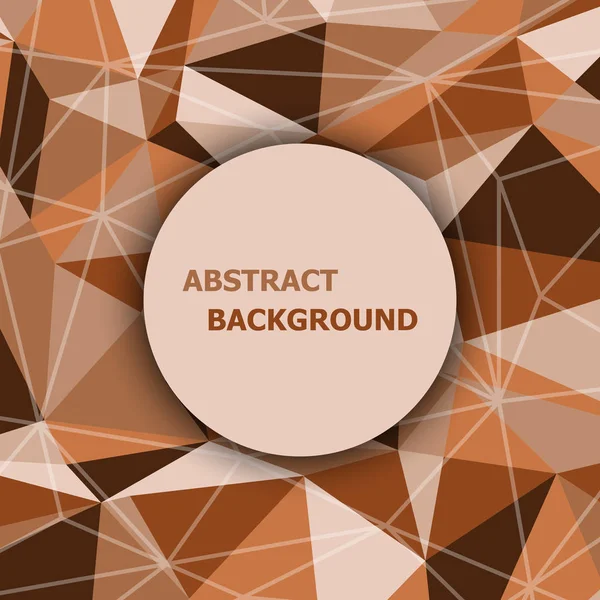 Kahverengi çokgen soyut üçgen arka plan