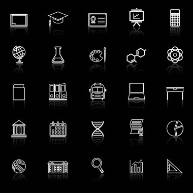 Siyah arka plan üzerine eğitim satırı kutsal kişilerin resmi ile yansıtmak