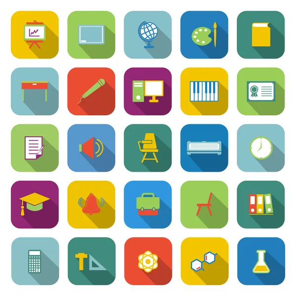 Uzun gölge ile sınıf renk simgeleri