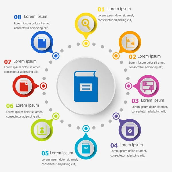 Infographic Şablon Kitaplığı simgeleri ile
