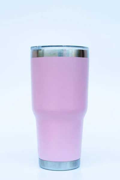 Bicchiere Isolato Sfondo Bianco Foto Scorta — Foto Stock