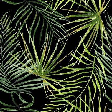 Kusursuz Tropikal yaprak deseni