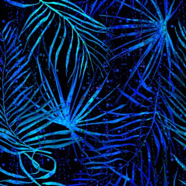 Kusursuz Tropikal yaprak deseni